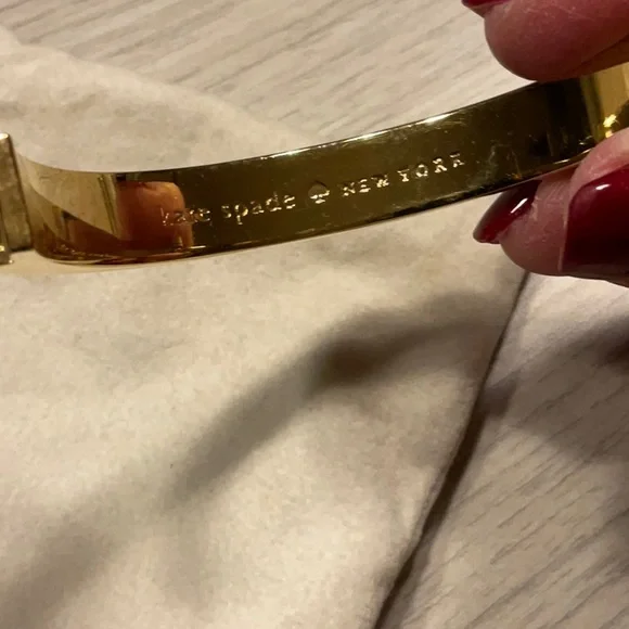 Kate Spade New York Changing Spots Hinge Bracelet Cream Gold- Rare - Picture 4 of 16